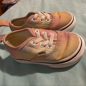 Size 4 toddler girl slip on vans